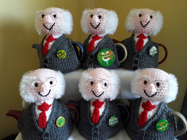 Michael tea higgins /Michael d Higgins tea cosy Miggeldy t cosy/tea for two/ tea/Novelty teacosy image 1