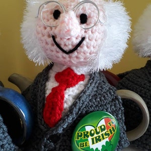 Michael tea higgins /Michael d Higgins tea cosy Miggeldy t cosy/tea for two/ tea/Novelty teacosy image 6