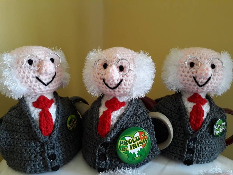 Michael tea higgins /Michael d Higgins tea cosy Miggeldy t cosy/tea for two/ tea/Novelty teacosy image 7