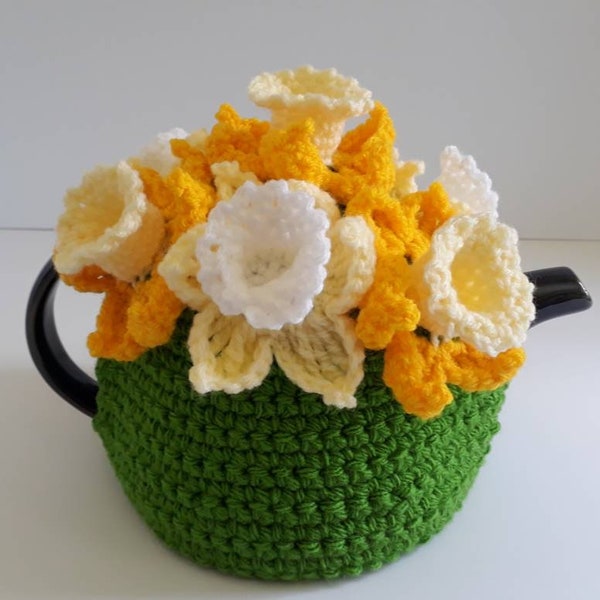 Daffodil tea cosy, daffodil teacosy, Novelty tea cosy, daffodils