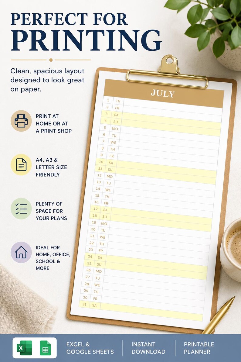 2027 Calendar Template | Soft Colour Year Planner (digital Download) - Etsy