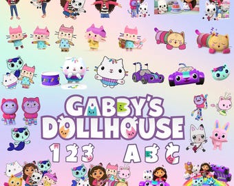 520 +Gabbys Dollhouse Clipart Png Bundle, 50+ Layered Svg, Digital Gabby Clip Art, Gabby's Dollhouse 470+ Files INSTANT DOWNLOAD