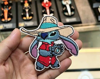 Disney „Lilo & Stitch“ Stickerei Aufbügler, süße Anime Stickerei Patches, Stitch Angel-Themed Paar Geschenke, perfekt für Disney Fans.