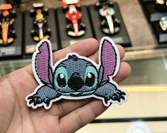 Bordados fofos do Stitch, patches termocolantes "Lilo & Stitch" da Disney, apliques para costurar ou passar a ferro, decorações personalizadas para calças jeans e bolsas, presentes fofos para fãs.