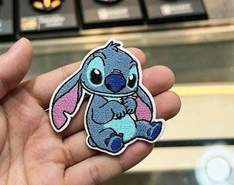 Disney Stickerei Patches | Stich-Fächer | Maschenwelt | Niedliche Anime Bügelbilder, gestickte Patches für Kleidung / Rucksäcke, Disney Geschenke.