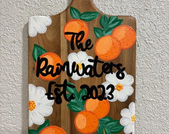 Custom Hand Painted Cutting Board