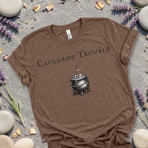 Cauldron Trouble Tee – Whimsical Witchy Graphic Shirt for Mischief Makers