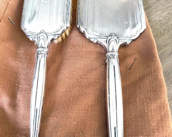 Vintage George Webster Sterling Silver Brush Mirror Vanity Set (Carry Bag)