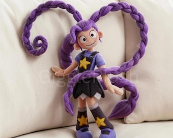 Peluche de Lily Lovebraids, Poppy Playtime, inspirado en una muñeca de terror, fan art de videojuegos, coleccionable, lindo peluche, regalo de juego de miedo, decoración