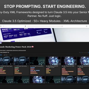 Claude 3.5 Marketing Frameworks, 50+ XML AI Toolkit, B2B Digital Marketing (PDF)