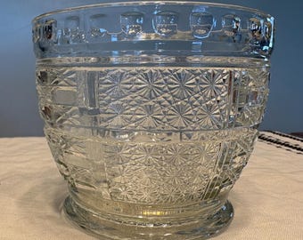 Vintage “Daisy and Cane” Open Sugar Bowl or Candy Dish