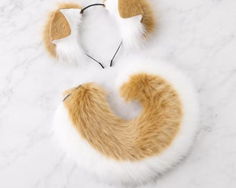 Furry Dog Ear Headband, Plush Faux Fur Cosplay Accessory, Festival Hair Styling Tool