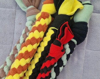 Twisted Braided Fleece Tug Toy for Dogs