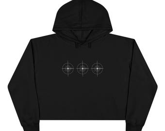 Felpa corta Veytric Minimalist Target con grafica geometrica a mirino.