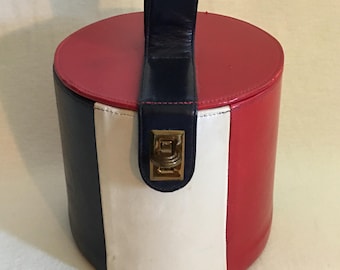 Vintage "Berne' of California - Los Angeles" Cylinder Box Handbag