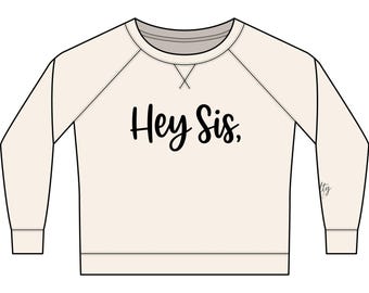 Moletom "A Fé Pode Mover Montanhas" | Blusa de manga comprida "Hey Sis"