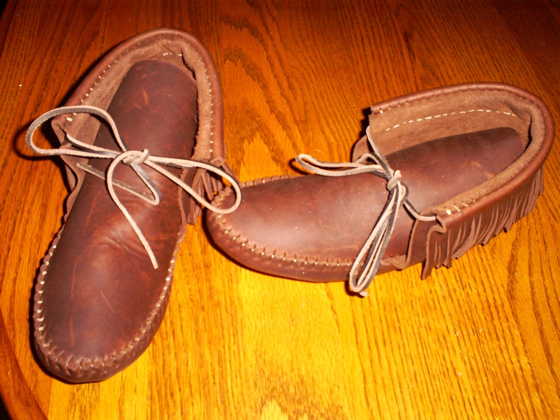 Hand made leather moccasins Etsy