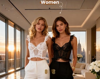 Lace Corset Crop Top Women Sweetheart Underwire Bustier Black White Sheer Mesh Floral Slim Fit Date Night Party Clubwear