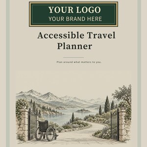 Custom Branded Travel Agency Bundle - 19 Planner PDFs with Your Logo, Letter A4 A5 image 3