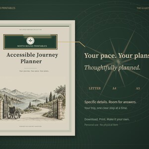 Accessible Travel Planner, Mobility and Assistance Trip Organizer, Packing Checklists, 20-Page Printable PDF image 5