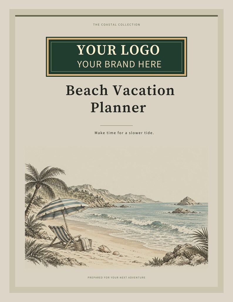 Custom Branded Travel Agency Bundle - 19 Planner PDFs with Your Logo, Letter A4 A5 image 6