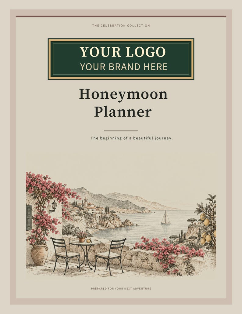 Custom Branded Travel Agency Bundle - 19 Planner PDFs with Your Logo, Letter A4 A5 image 9