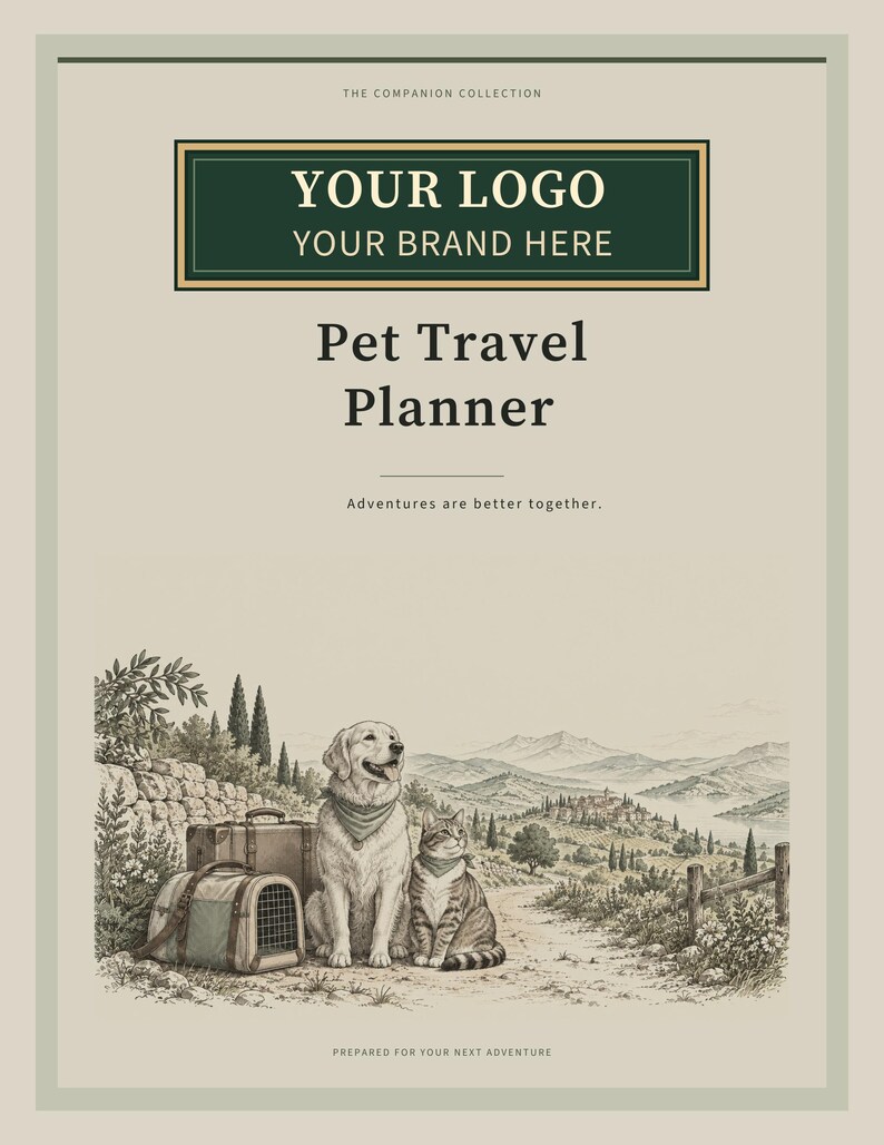 Custom Branded Travel Agency Bundle - 19 Planner PDFs with Your Logo, Letter A4 A5 image 12