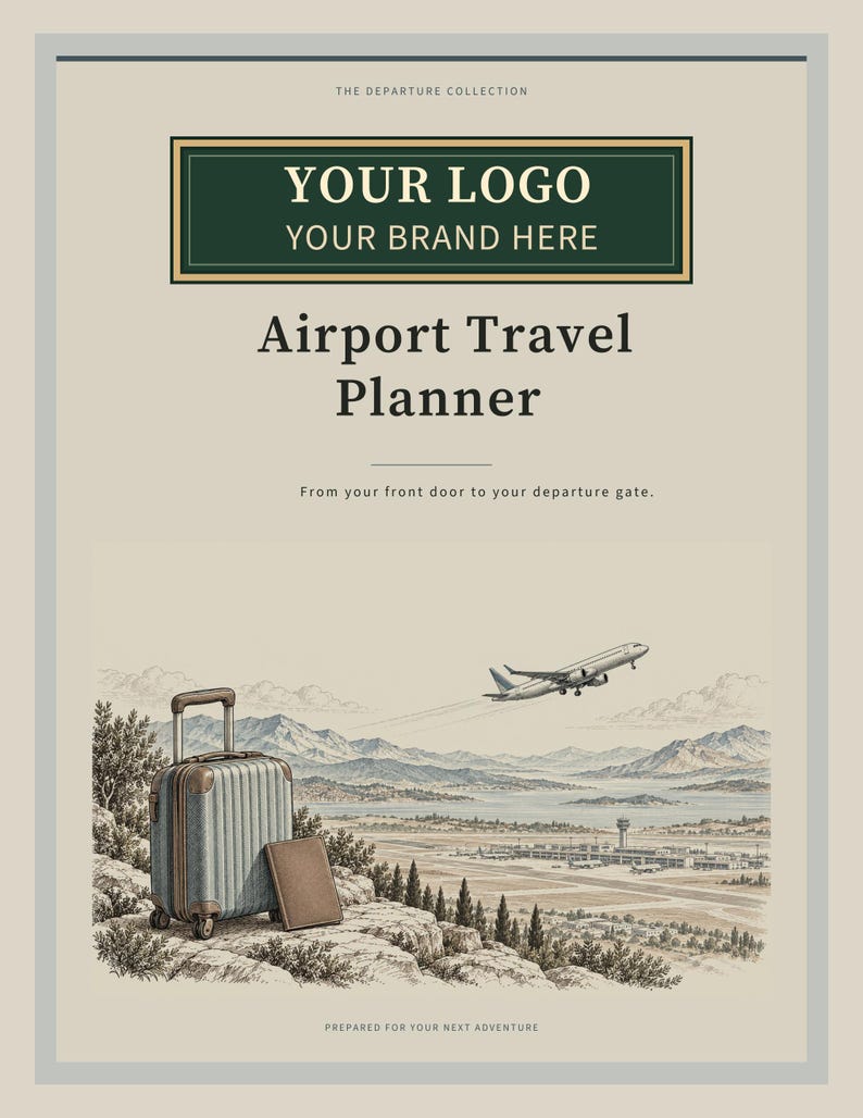 Custom Branded Travel Agency Bundle - 19 Planner PDFs with Your Logo, Letter A4 A5 image 4