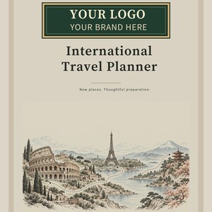 Custom Branded Travel Agency Bundle - 19 Planner PDFs with Your Logo, Letter A4 A5 image 10