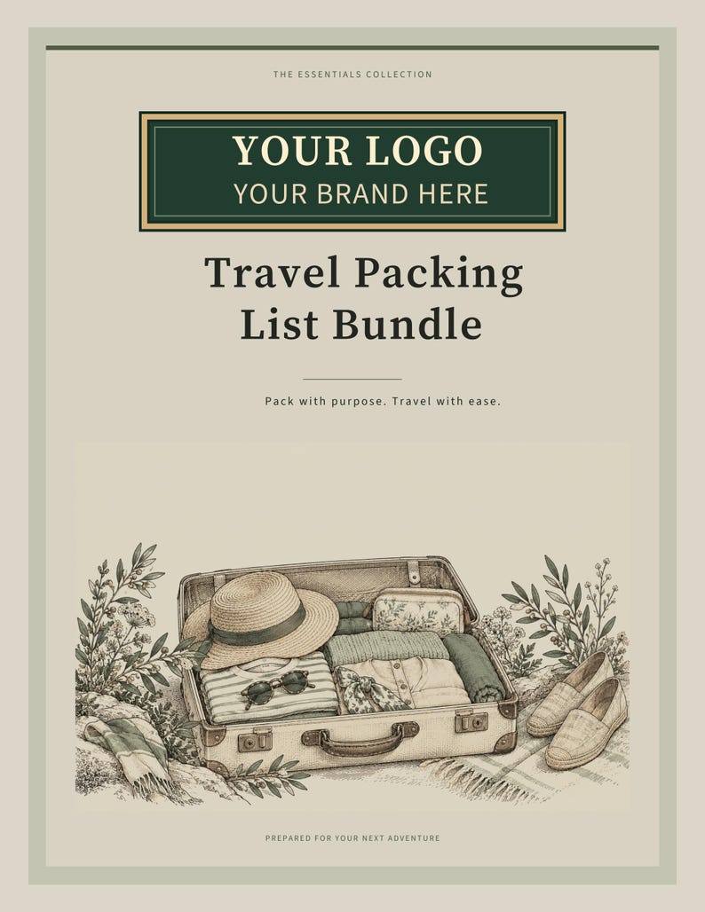 Custom Branded Travel Agency Bundle - 19 Planner PDFs with Your Logo, Letter A4 A5 image 17