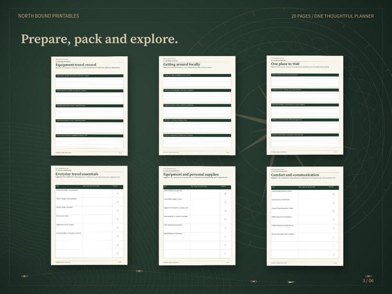 Accessible Travel Planner, Mobility and Assistance Trip Organizer, Packing Checklists, 20-Page Printable PDF image 3