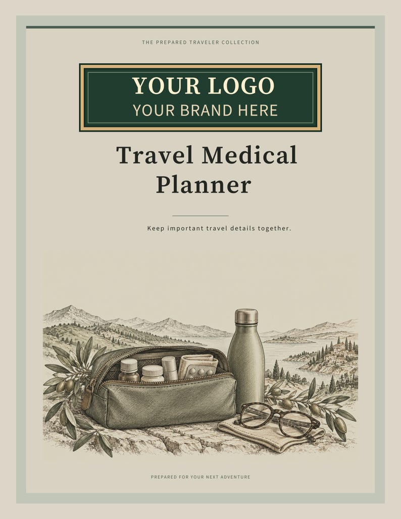 Custom Branded Travel Agency Bundle - 19 Planner PDFs with Your Logo, Letter A4 A5 image 16