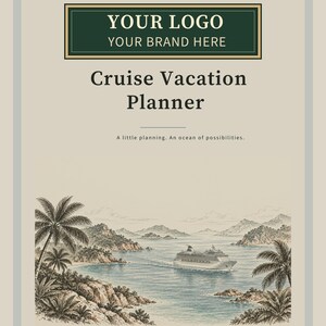 Custom Branded Travel Agency Bundle - 19 Planner PDFs with Your Logo, Letter A4 A5 image 8