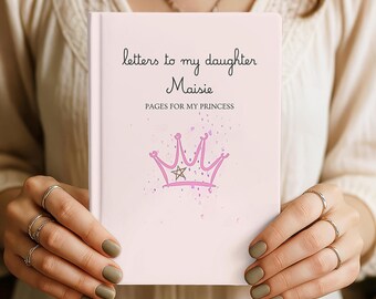 Diario Cartas a mi hija, Diario de bebé de recuerdo, Diario personalizado para hija, Diario de bebé de tapa dura