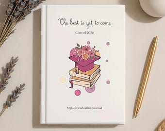 Diario de graduación de la promoción de 2026, regalo personalizado de diario de graduación, recuerdo de graduación, regalo de graduación personalizado