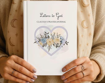 Diario de oración personalizado, diario de oración personalizado para mujeres, estudio bíblico personalizado, cuaderno cristiano personalizado