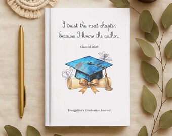 Diario de graduación de la promoción de 2026, recuerdo de graduación, regalo personalizado de diario de graduación, regalo personalizado para graduados