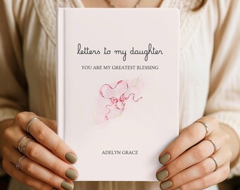 Diario Cartas a mi hija, diario de bebé de recuerdo, diario de bebé de tapa dura, regalo para futuras mamás