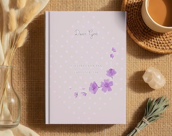 Diario de oración personalizado, regalo floral para ella, diario de oración personalizado para mujeres, estudio bíblico personalizado