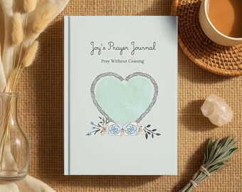 Diario de oración personalizado, diario de oración personalizado para mujeres, cuaderno cristiano personalizado, estudio bíblico personalizado