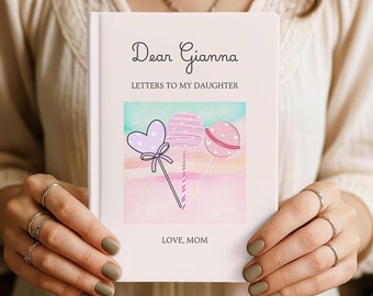 Diario Cartas para mi hija, Diario de bebé de tapa dura, Recuerdo de diario de bebé, Cartas para mi niña