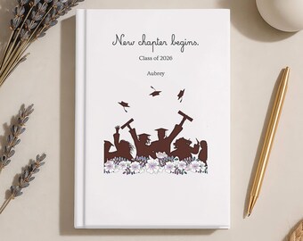 Diario de graduación de la promoción de 2026, regalo personalizado de diario de graduación, recuerdo de graduación, diario de graduación