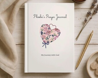 Diario de oración personalizado para mujeres, diario de oración a medida, estudio bíblico personalizado, cuaderno cristiano personalizado