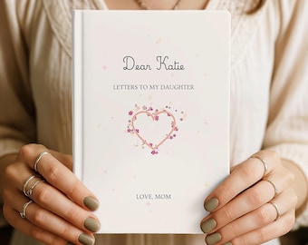 Diario Cartas a mi hija, Diario personalizado para hija, Diario de bebé de tapa dura, Regalo para futura mamá