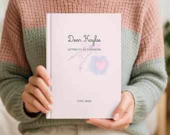 Diario Cartas para mi hija, Diario de bebé de tapa dura, Cartas para mi niña, Regalo para futura mamá