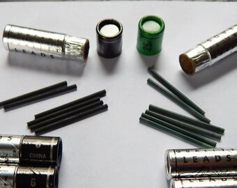 Autopoint Mechanical Pencil Refill Leads Thick Black or Green Leads 441 K