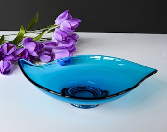 Viking Bluenique Epic Bowl MCM Blue Glass