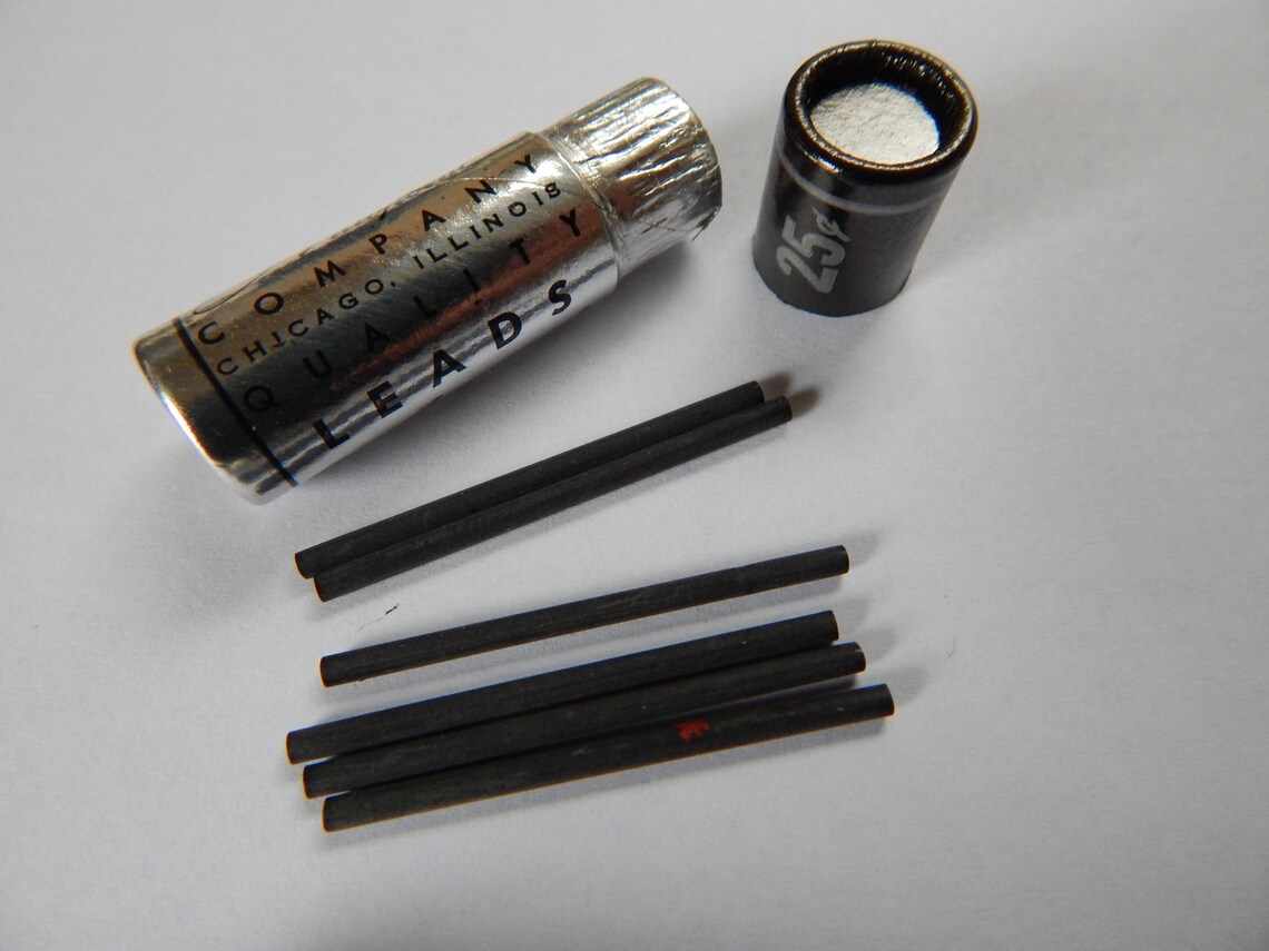 Autopoint Mechanical Pencil Refill Leads Thick Black or Green Etsy