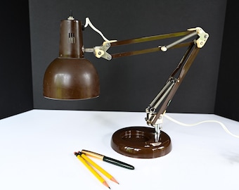 Vintage MCM Metal Desk Lamp Articulated Pixar-Type