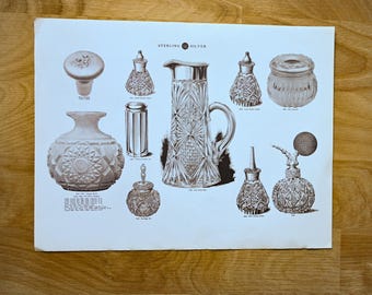 1900's Unger Brothers Sterling Silver Catalog Pages